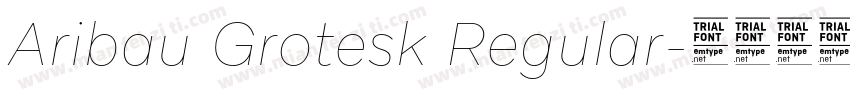 Aribau Grotesk Regular字体转换